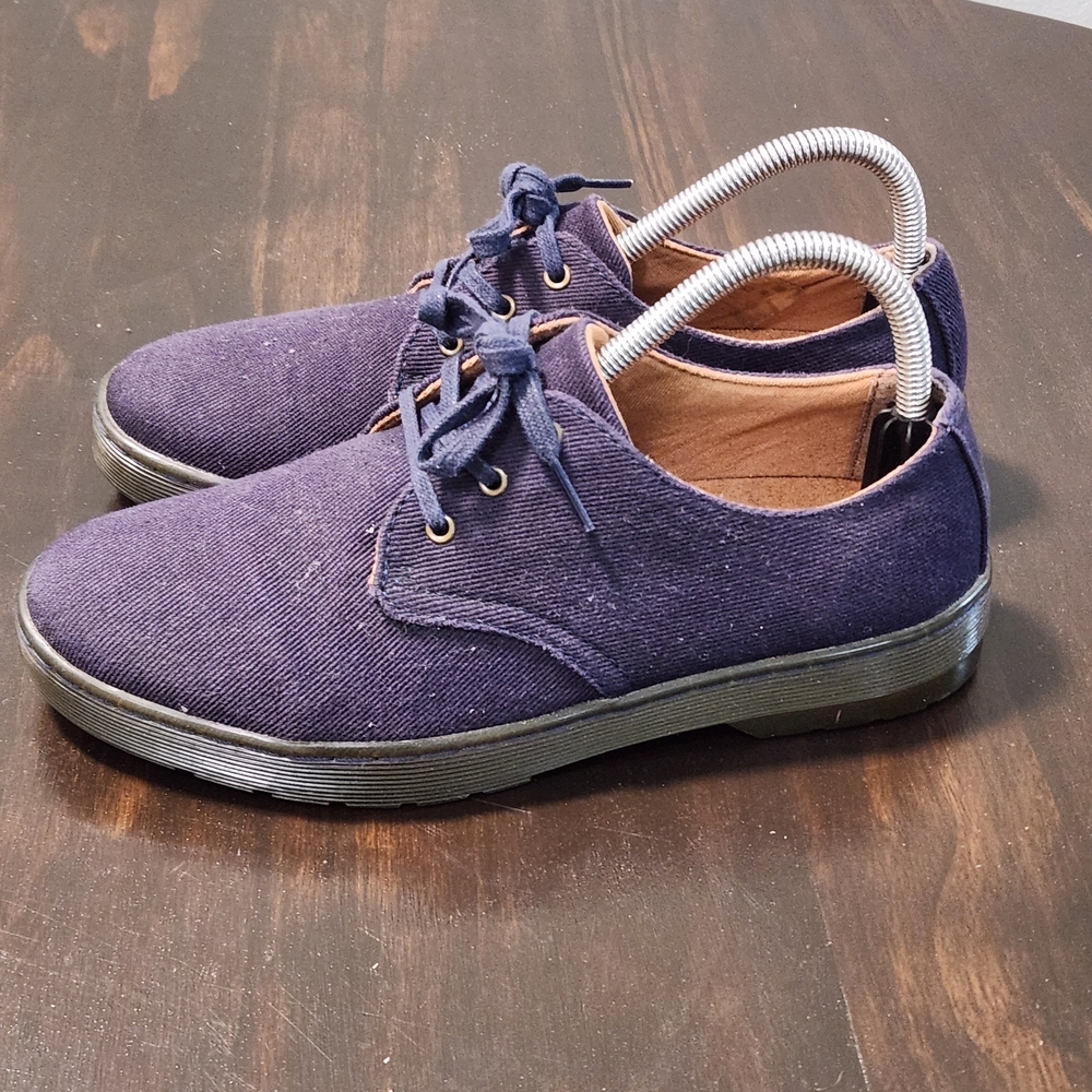 Dr. Martens Gizelle Lace Up Shoes Sneakers NavyCanvas Air Cushion/EUC Women's 8M - Picture 3 of 8